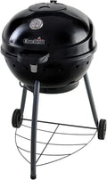 Grill węglowy Char-Broil Kettleman Charcoal Barbecue - Ruszt na węgiel drzewny, technologia TRU-Infrared, wyjmowana tacka na popiół - Idealny do gotowania na świeżym powietrzu, w ogrodzie i na patio