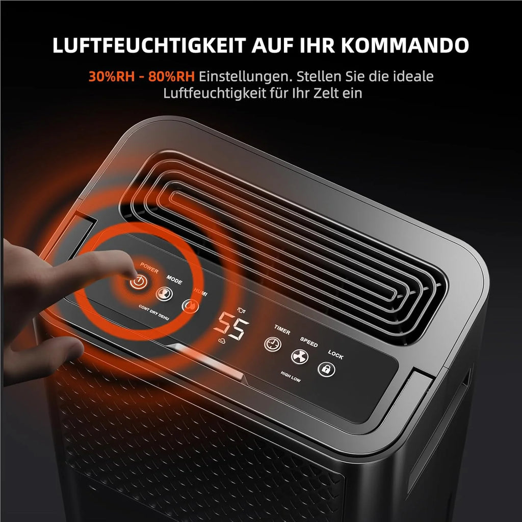 SPIDER FARMER Zmodernizowany osuszacz 12 l, osuszacz elektryczny z kablem RJ12, automatyczne odszranianie, funkcja timera 24-godzinnego, osuszacz do namiotów uprawowych, domów, kuchni, pomieszczeń do uprawy, szafek (SFD-12)