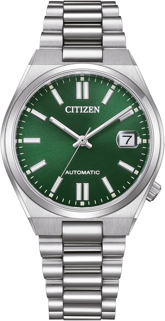 Zegarek damski Citizen Automatic z bransoletą ze stali nierdzewnej, 37 mm, szkło szafirowe, data, błękitny lód, NJ0200 w różnych wariantach