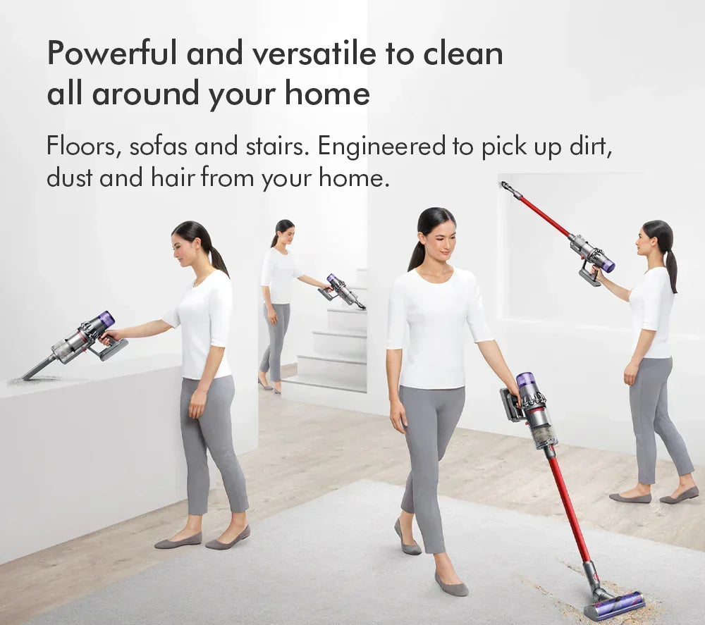 2026 Dyson V11 Extra Bezprzewodowy Odkurzacz Pionowy – Do 60 minut pracy – Wykończenie niklowo-czerwone