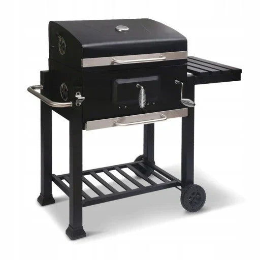 LARGE XXL CHARCOAL GRILL ADJUSTABLE CAST IRON GRATE 78x42.5mm 3 SHELVES LUND