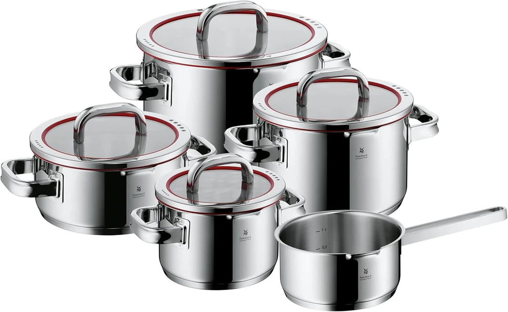 Wmf Function 4 Cookware Set, Metal, Silver, 5 Pieces