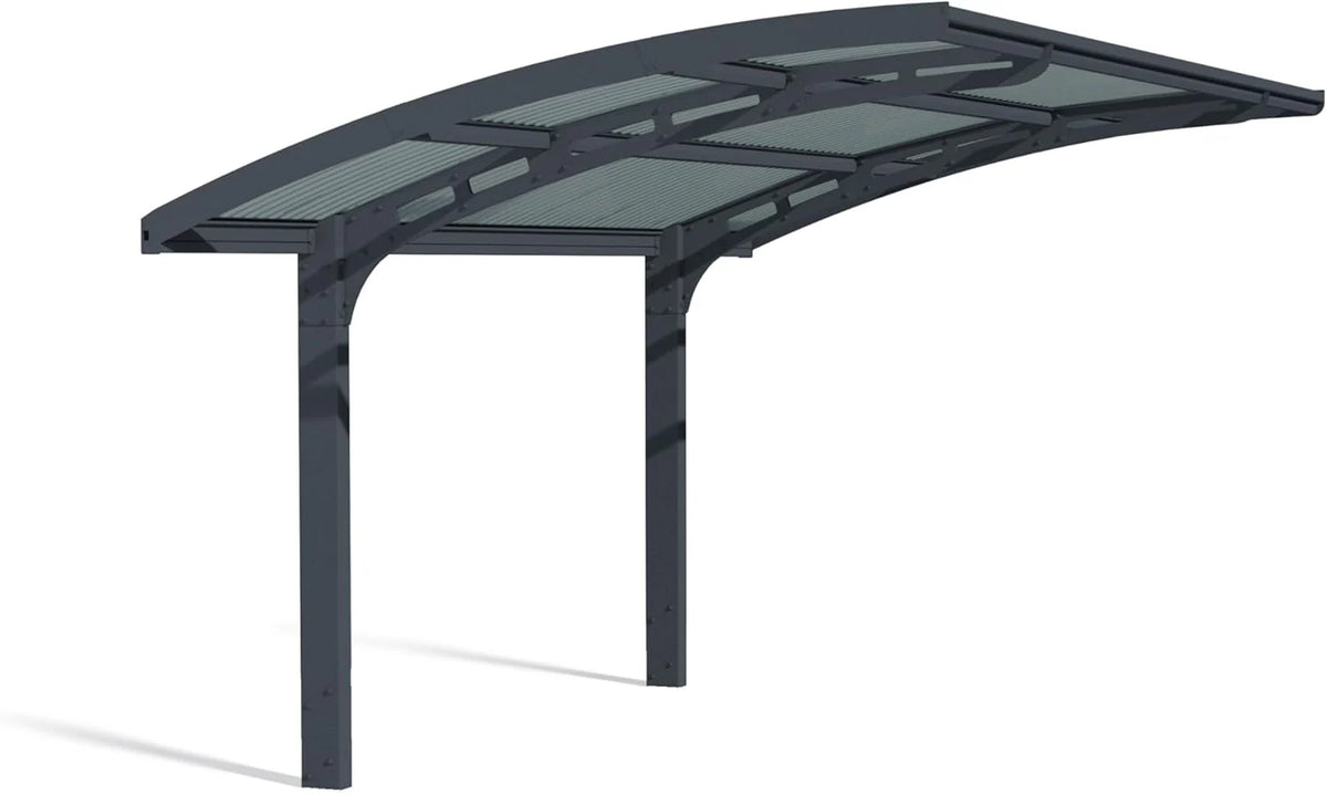 Carport Canopia by Palram Arizona 5000 z poliwęglanu, wytrzymałe i nierdzewne aluminium, które chroni samochód przed światłem słonecznym