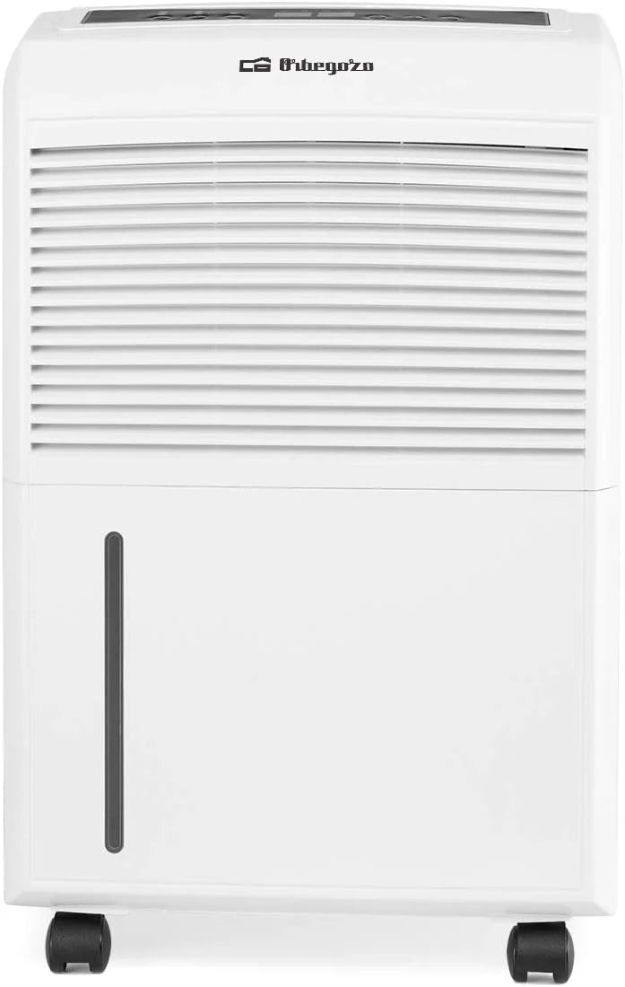 Orbegozo Dh 3000, osuszacz powietrza o wydajności 30L/dzień, czynnik chłodniczy R290, zbiornik 5,8L, powierzchnia działania 120 M2, system zapobiegający zamarzaniu, 495 W, 2 prędkości