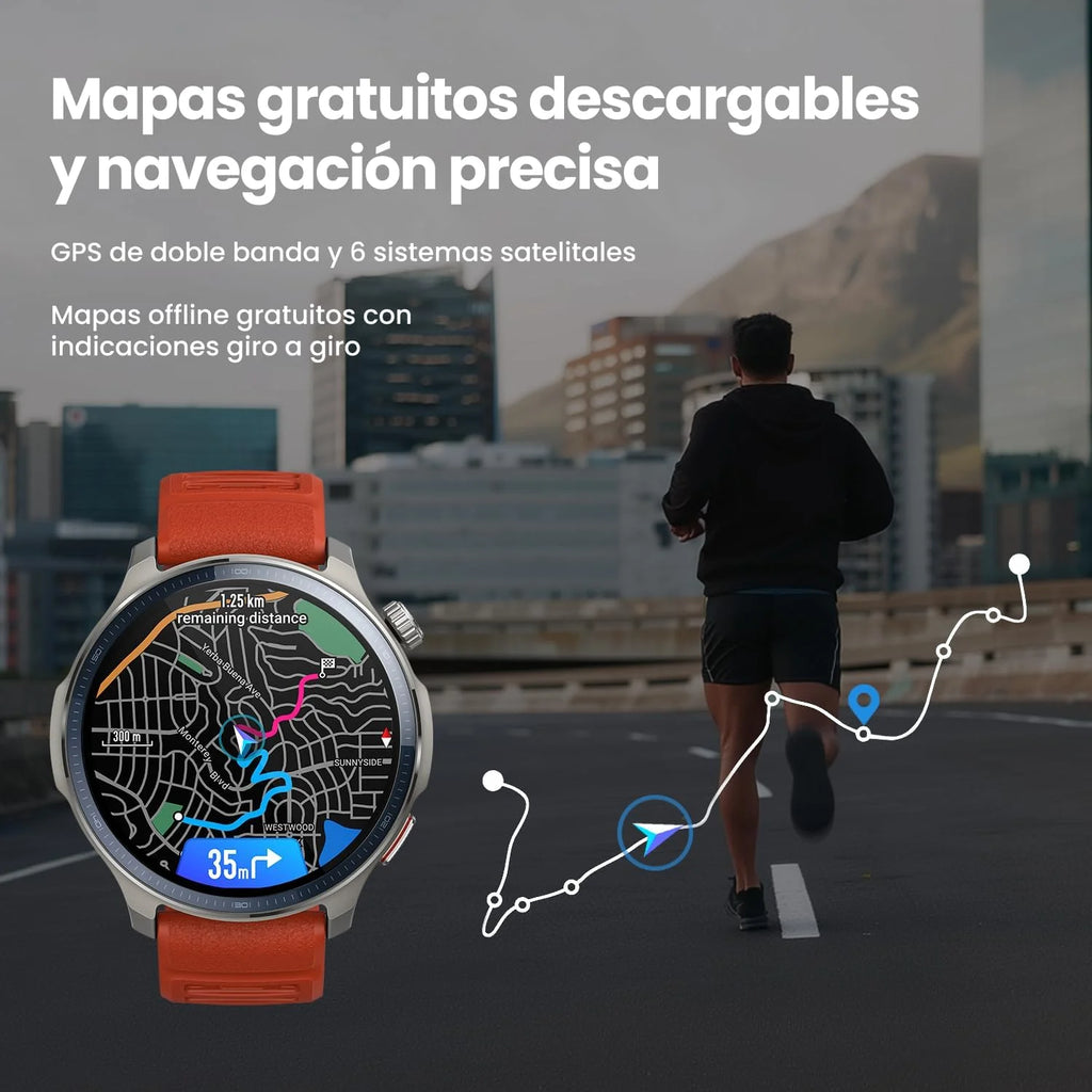 Amazfit Balance 2 Smartwatch Męski 47 mm, Wyświetlacz AMOLED 1,5" ze Szkła Szafirowego, Smartwatch z NFC, GPS, Bateria 21 Dni, Ponad 170 Trybów Sportowych, Hyrox, Golf, dla Androida i iPhone'a