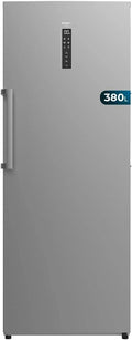 Cecotec Pionowa Zamrażarka Bolero CoolMarket UF 380 inox D. 380L, 1950W, Silnik Inverter Plus, Niskie Zużycie Energii, Total No Frost, Wyświetlacz w drzwiach, Możliwość Przekształcenia w Lodówkę, Multi Airflow