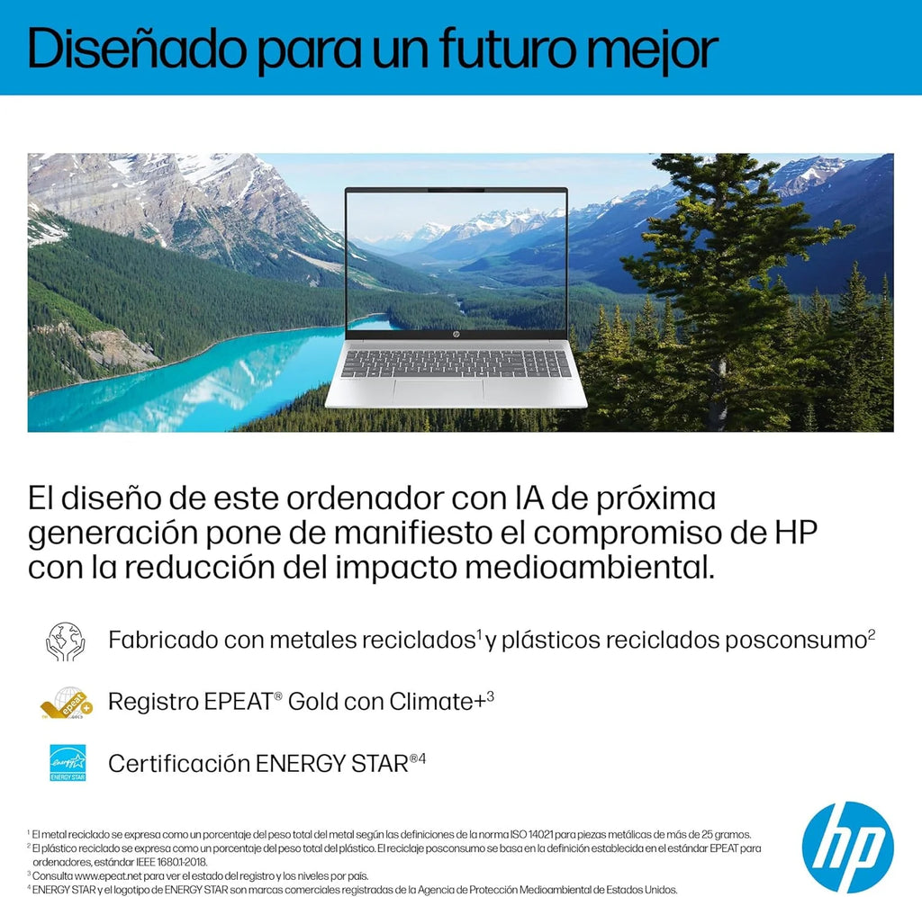 HP OmniBook 5 16″ OLED, Laptop (procesor AMD Ryzen AI 7 350, 32 GB RAM, 1 TB SSD, grafika AMD Radeon 860M, Windows 11 Home) Niebieski - Klawiatura QWERTY hiszpańska