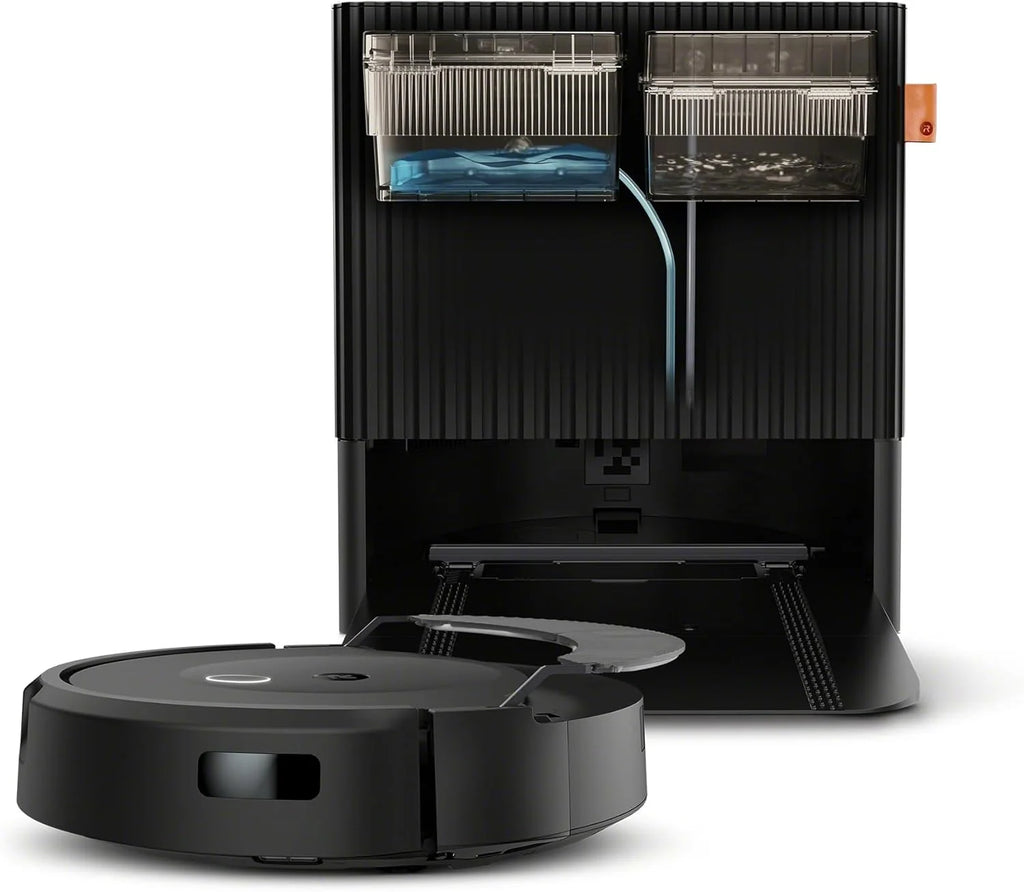 iRobot Roomba Combo 10 MAX + stacja AutoWash, Robot sprzątający, Odkurzacz i mop, Wielofunkcyjny samooczyszczający, Uzupełnia wodę, Myje i suszy mopy, Automatyczne opróżnianie, Chowany mop, Unika przeszkód, Aplikacja
