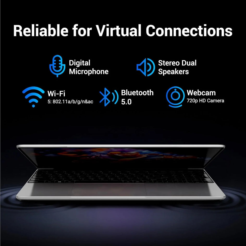Laptop 15,6 cala, Win11, 16 GB RAM, 512 GB SSD, procesor N95 (do 3,4 GHz), laptop IPS HD 1920 x 1080 FHD, z WiFi 5, HDMI, 2*USB 3.0, Type-C, gniazdem kart TF