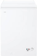 Candy CCHH 100E, Pozioma zamrażarka skrzyniowa, Szerokość 55CM, 97L, Technologia statyczna, 1 kosz, Zewnętrzne sterowanie elektroniczne, Wskaźnik temperatury, Alarm wzrostu temperatury, 39DB, Biała