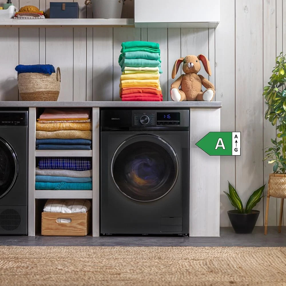 Pralka 8 kg Ładowanie Od Przodu Bolero Dresscode 8500 Inverter Steel A. 1900W, 1400 obr./min, Silnik Inverter Plus, Niskie Zużycie Energii, 16 Programów, SteamMax, Opóźnienie Startu, Stal