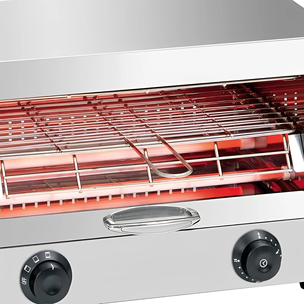 MBH – Toster przemysłowy elektryczny 1-poziomowy INOX do GASTRONOMII. Profesjonalny piec do opiekania pieczywa do baru i restauracji.