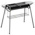 Grill Węglowy Outsunny, Stal Nierdzewna, Metal, 96x61x72 cm, Czarny