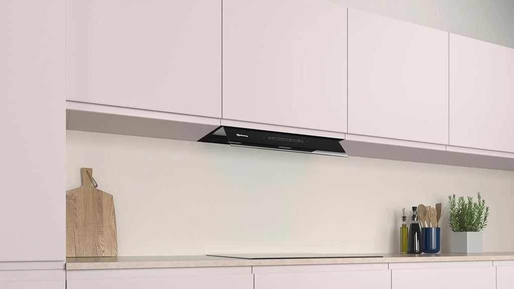 Balay – Okap Dekoracyjny Do Zabudowy, 60 cm szerokości, 4 poziomy mocy wyciągu, Instalacja Z Odprowadzeniem Powietrza lub W Trybie Recyrkulacji, Czarny, 3BD967GN