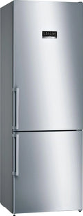 Bosch Serie 4 - Lodówko-zamrażarka, NoFrost, wysokość 203 x szerokość 70 cm, 438 L, technologia VitaFresh, biała - KGN49XIDQ