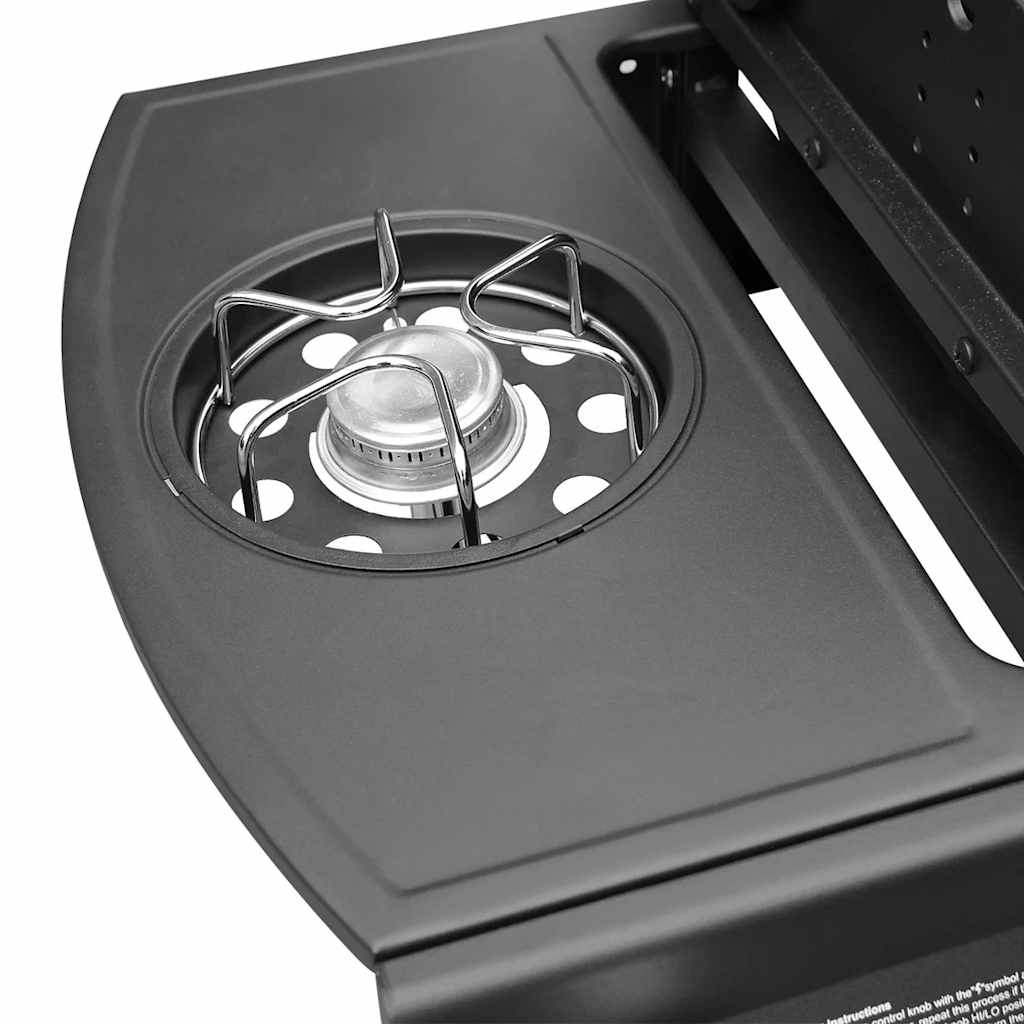 Grill gazowy 4+1 palniki, czarno-srebrny V8143, model 2026