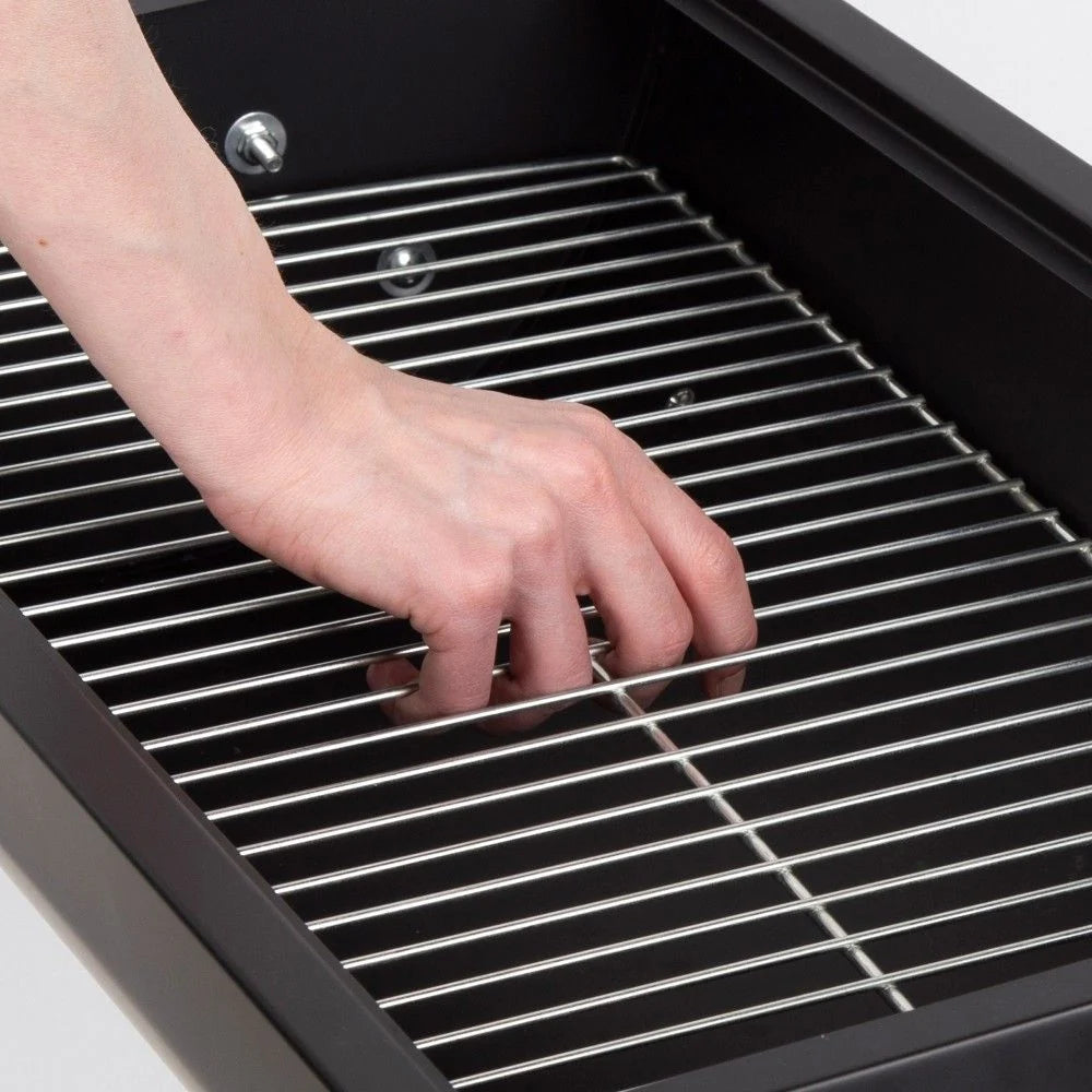 Przenośny grill stalowy 91x33x71 cm - Aktive. Czarny