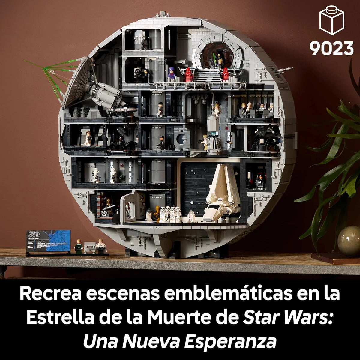 Star Wars 75419 Gwiazda Śmierci – interaktywny model UCS dla dorosłych z 36 minifigurkami, w tym Luke'a Skywalkera, Hana Solo i Dartha Vadera – kolekcjonerski prezent dla fanów i fanek