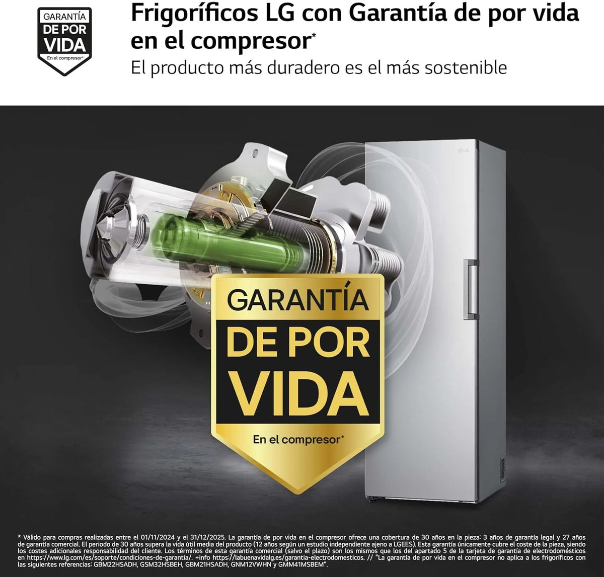 GFT41PZGSZ - Chłodziarka No Frost, 1 drzwi, kompresor Smart Inverter, 355 l, 186 cm, zamrażarka pionowa z funkcją szybkiego zamrażania, kolor inox
