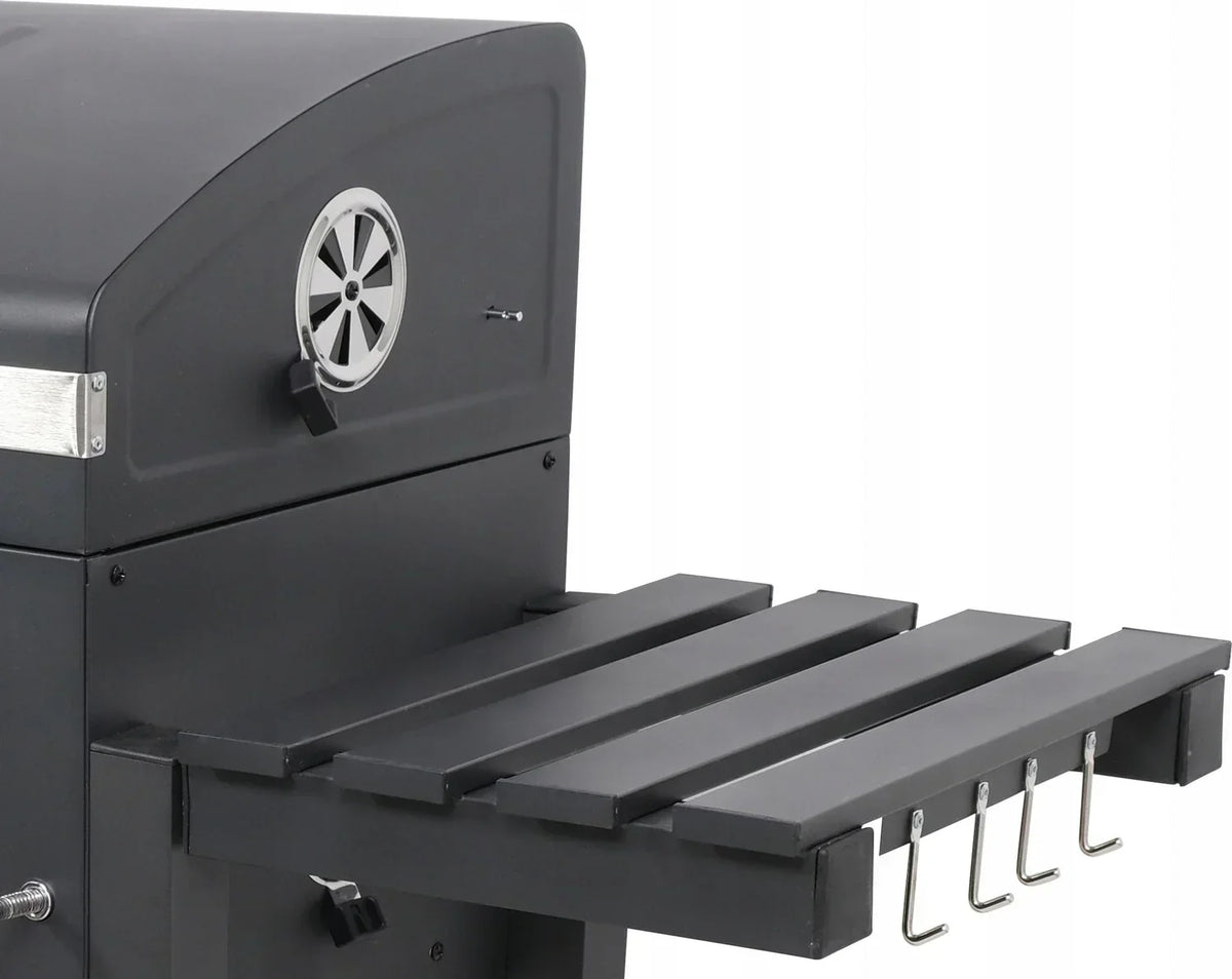 LARGE XXL CHARCOAL GRILL ADJUSTABLE CAST IRON GRATE 78x42.5mm 3 SHELVES LUND