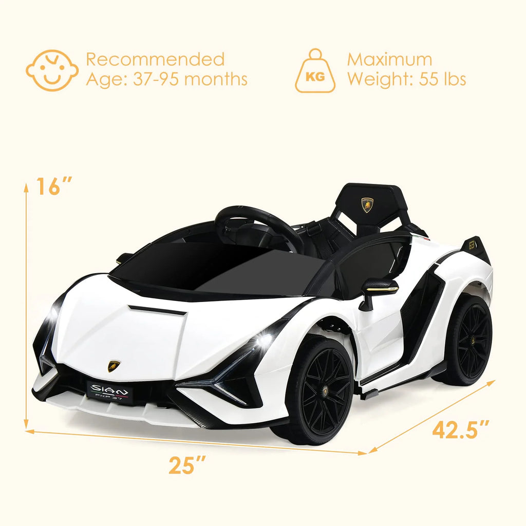 Lamborghini Licencjonowane Elektryczne z Zawieszeniem i Bluetooth