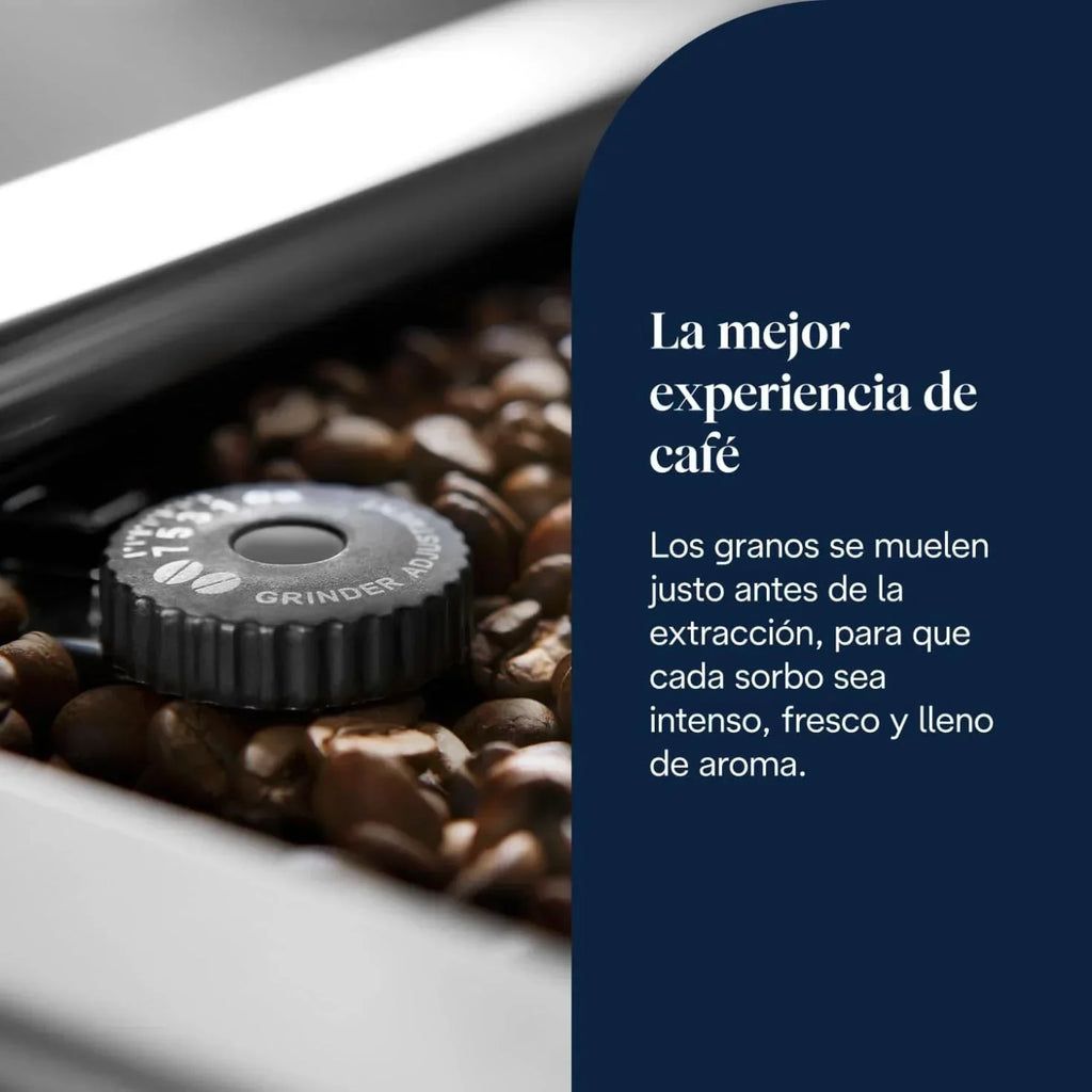 De'Longhi Perfetto Primadonna Soul ECAM612.55.SB Automatyczny ekspres do kawy i cappuccino z systemem mlecznym LatteCrema, technologią Bean to Cup, 18 napojami, sterowaniem z aplikacji