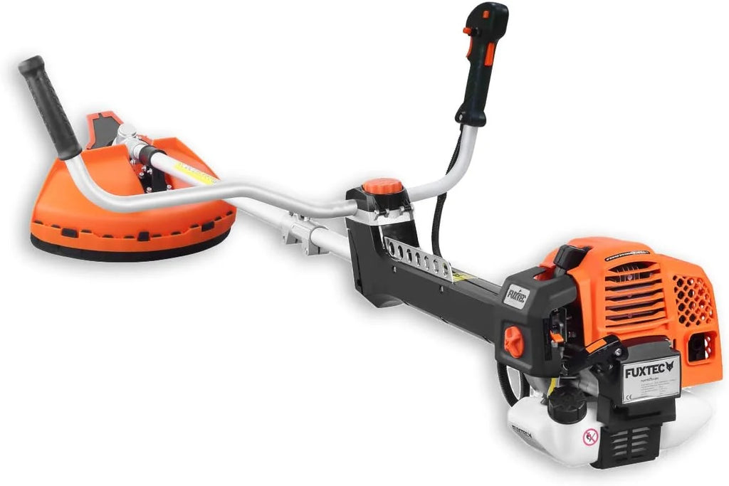 FUXTEC Profesjonalna kosa spalinowa 62 cm³, 3,5 KM, urządzenie wielofunkcyjne 2w1, z paskiem na ramię, system antywibracyjny, podkaszarka wielofunkcyjna, silnik 2-suwowy