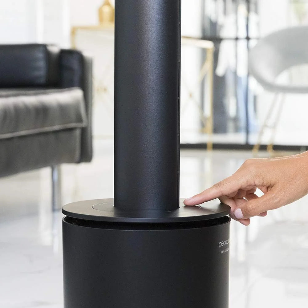 Cecotec Wentylator, Grzejnik, Oczyszczacz powietrza TotalPure Connected Max. Moc grzania 2000W, Moc wentylacji 45W, Oczyszczacz Powietrza, Timer, Ekran LED, 14 Prędkości, Aplikacja