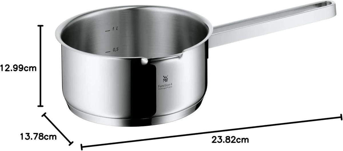 Wmf Function 4 Cookware Set, Metal, Silver, 5 Pieces