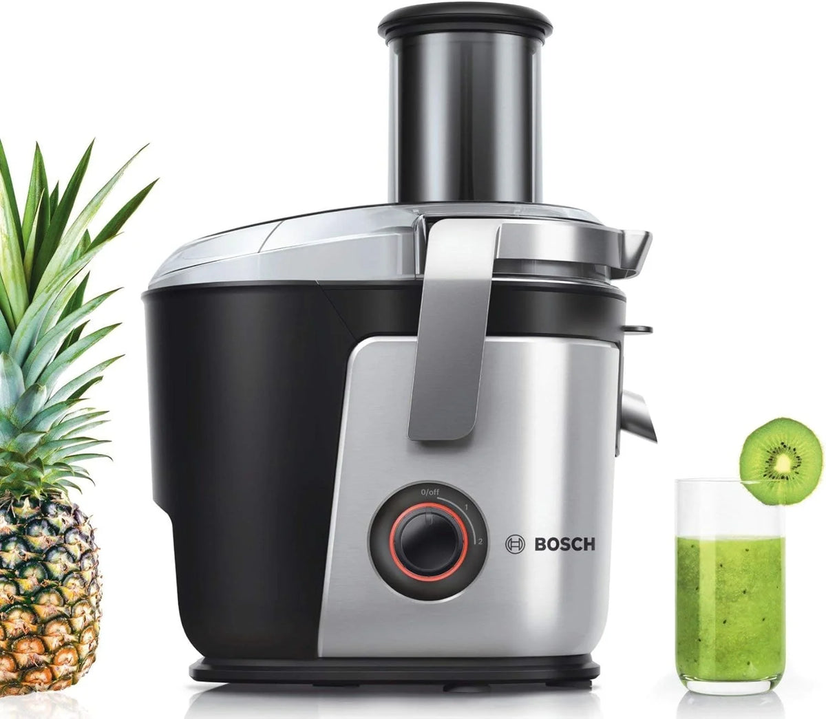Bosch MES4000GB Blender, 1000 W, Pojemność 1,5 litra, 2 prędkości, Kolor czarny/stal/srebrny