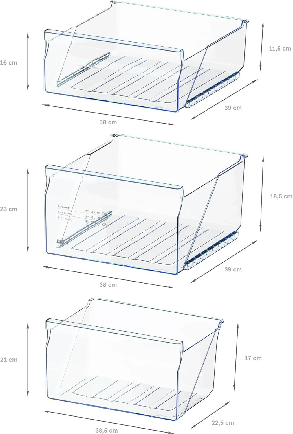 Bosch GTV15NWEB – Wolnostojąca zamrażarka (seria 2, 83 l, 3 szuflady zamrażarki, 85 x 56 cm), biała