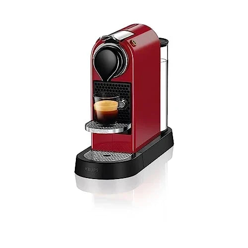 2025 Ekspres do kawy na kapsułki Krups Nespresso Pixie Redesign | Espresso i Lungo | Styl industrialny | Niskie zużycie energii | Automatyczne wyłączanie | Regulowana tacka | Kapsułki nadające się do recyklingu | Model XN306T