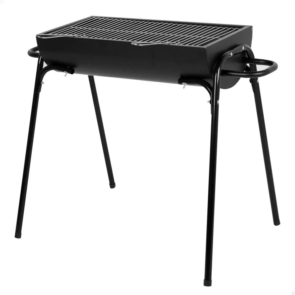 Przenośny grill stalowy 91x33x71 cm - Aktive. Czarny