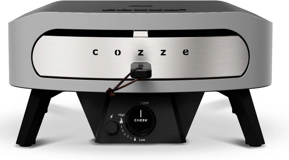 COZZE Gas Pizza Oven 17 inch – Large Outdoor Pizza Oven (50 mbar) – Pizza Oven with Regulator for Family Pizza