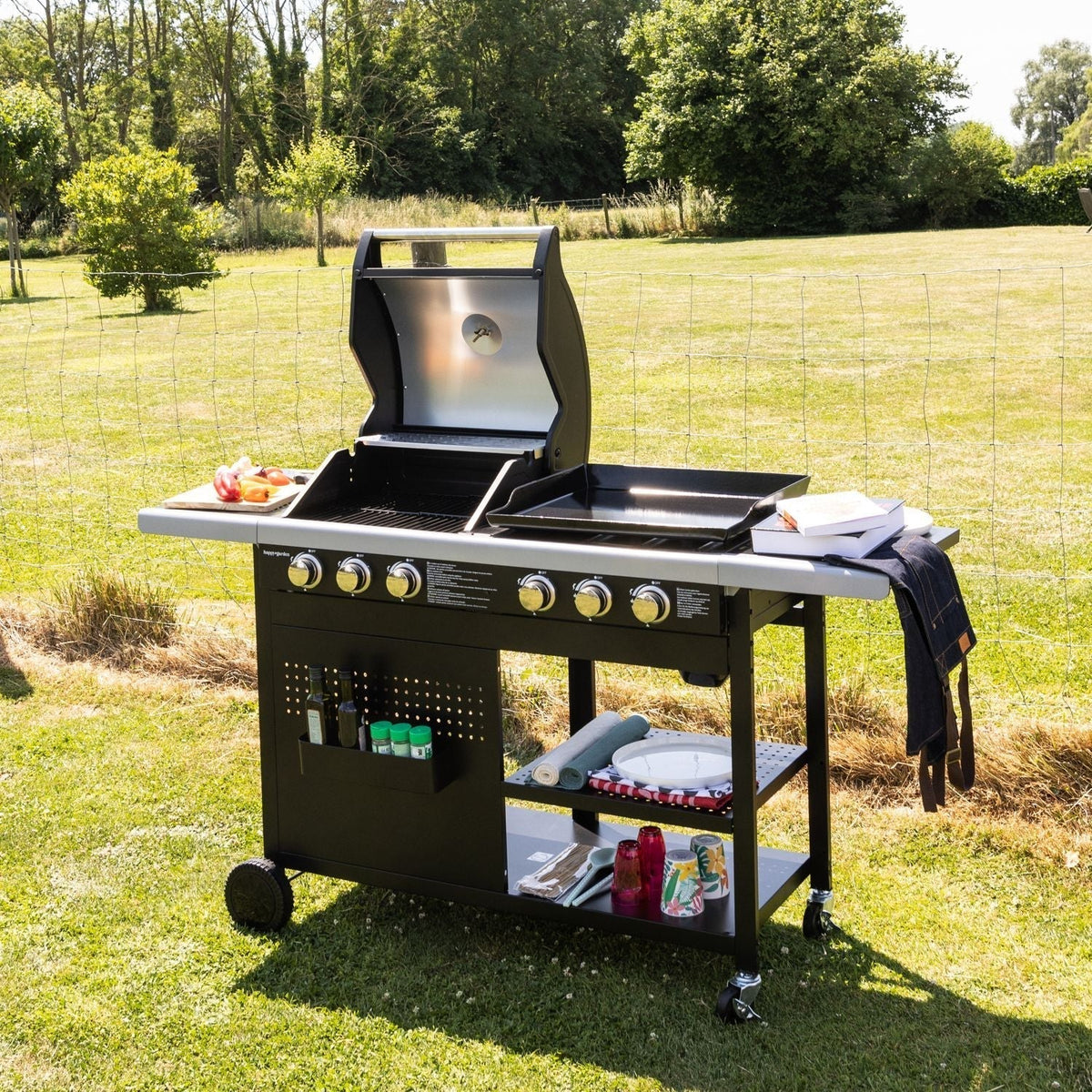 Grill gazowy Vesuvio Duo – 3 palniki + płyta 3 palniki