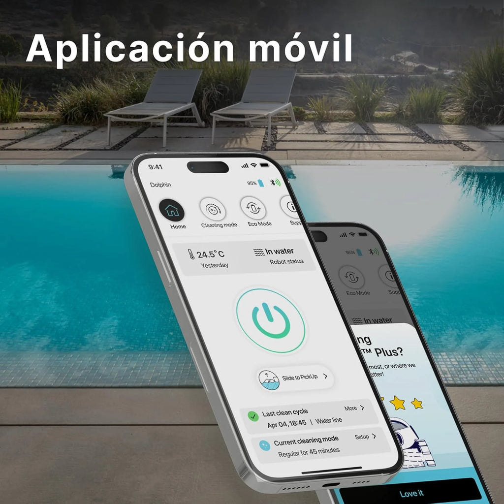 Dolphin E40i Robotyczny odkurzacz basenowy do basenów wpuszczanych o długości do 12m - Czyszczenie Dna, Ścian i Linii Wody - Sterowanie za pomocą Aplikacji