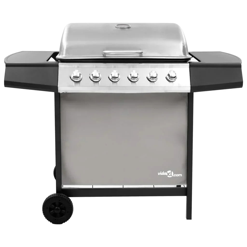 2026 Grill gazowy 6-palnikowy czarno-srebrny V0288