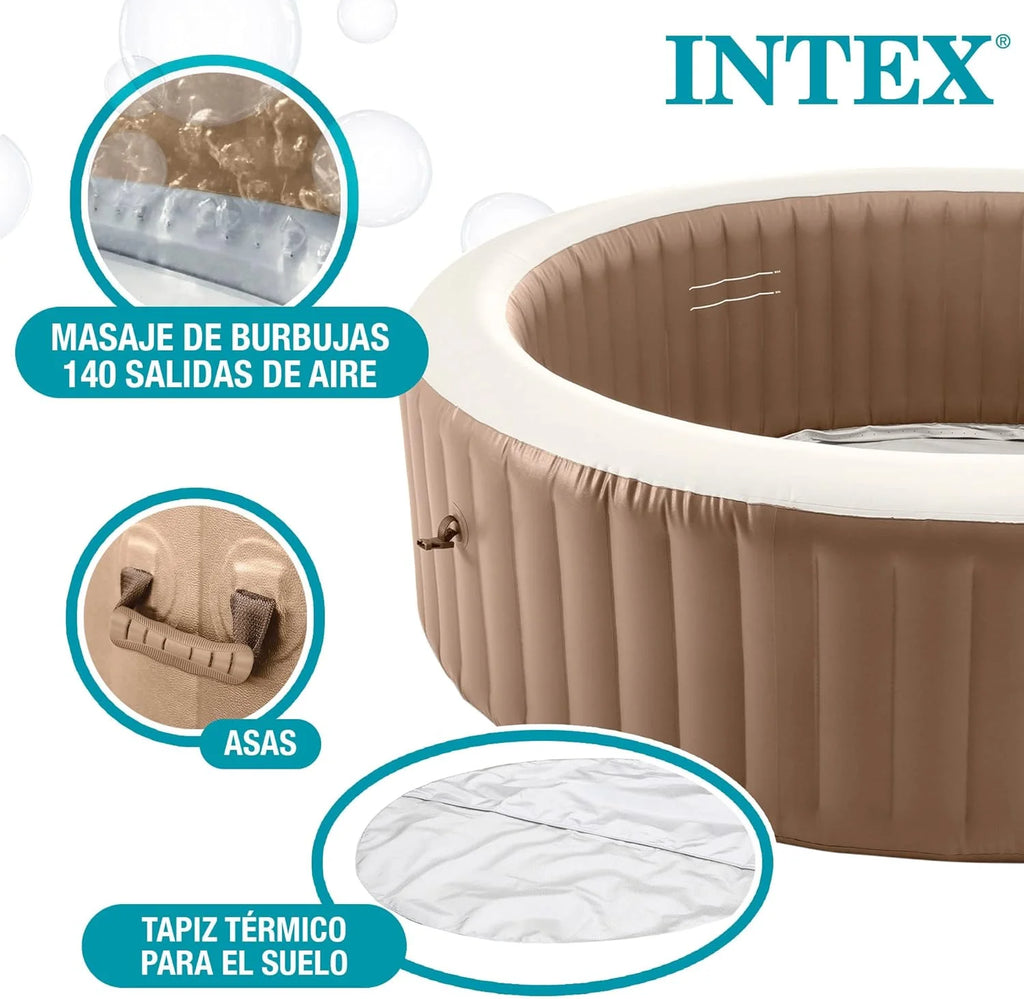 Intex 28428EX Nadmuchiwane SPA, beżowy, 6 osób