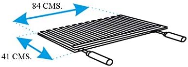 IMEX EL ZORRO Grill z cegłą szamotową i emaliowanym rusztem, 90 x 45 x 102 cm