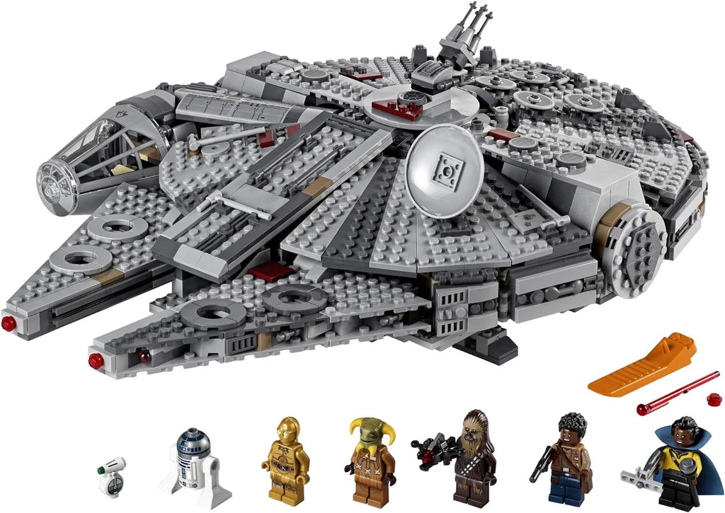 Star Wars: Skywalker. Odrodzenie — Sokół Millennium 75257 Model statku kosmicznego z klocków z minifigurkami, nowość 2019 (1351 elementów)
