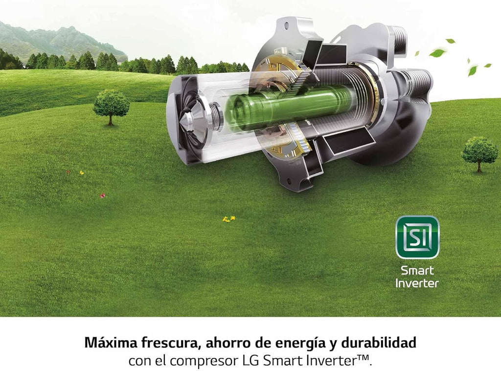 GFT41PZGSZ - Chłodziarka No Frost, 1 drzwi, kompresor Smart Inverter, 355 l, 186 cm, zamrażarka pionowa z funkcją szybkiego zamrażania, kolor inox
