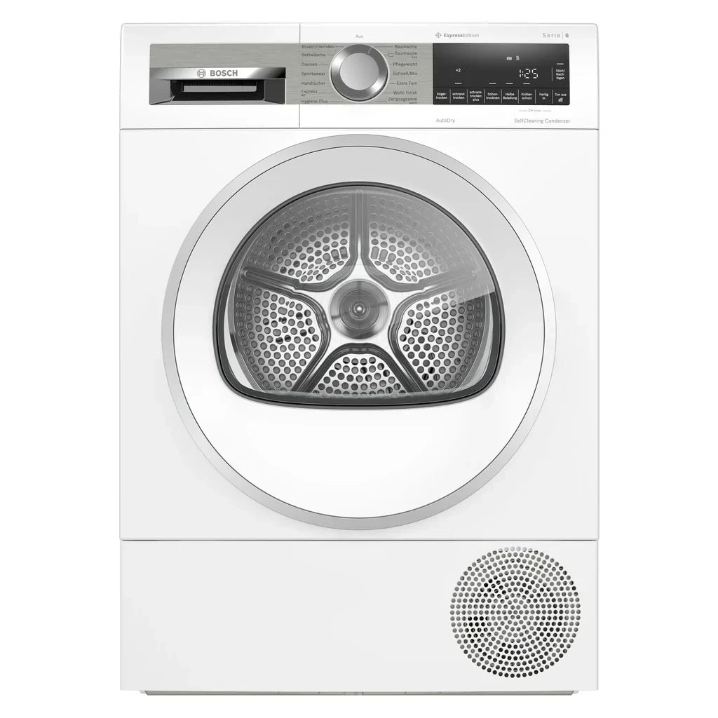 2026 Suszarka kondensacyjna Bosch Serie 6 WQG235DH0 z pompą ciepła, 8 kg, biała, A+++