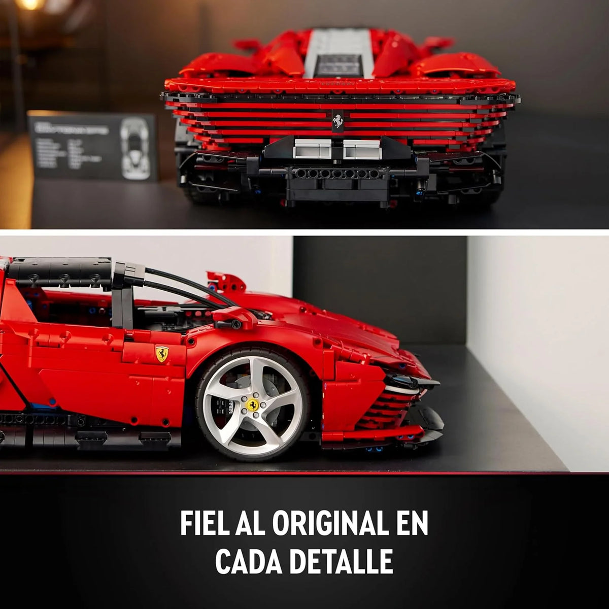 LEGO Technic Ferrari Daytona SP3, Czerwony Model Supersamochodu do Zbudowania, Skala 1:8, Kolekcjonerski Prezent dla Mężczyzn i Kobiet, Ostateczny Koncept Samochodu 42143