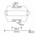 Narożnik biały z nacięciem - 25